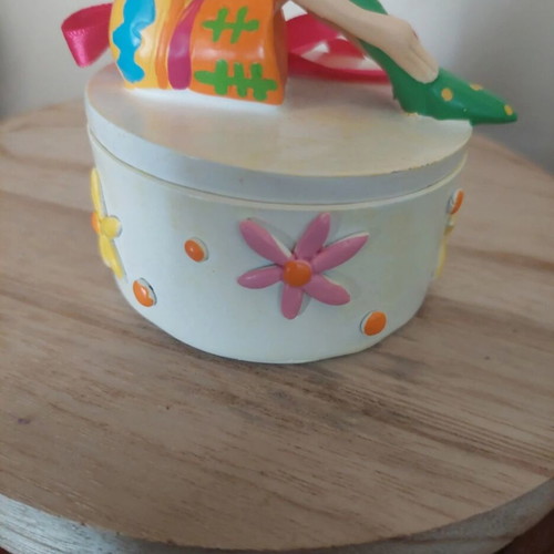 Decorative female figure like new on box with vivid colors