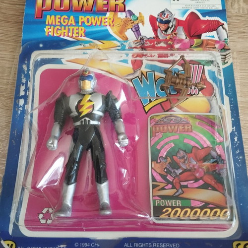 Mega Power Fighter Black new figure with weapon