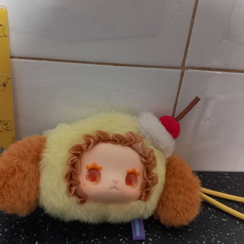 Baby Three Plush Puppy Keychain Like New