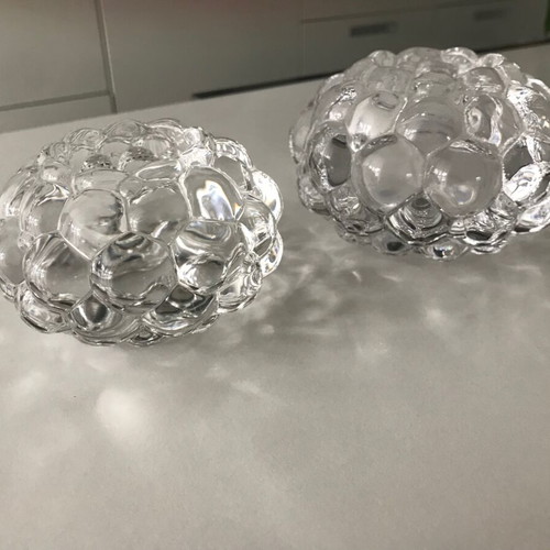 Costa Boda candlesticks like new, pair