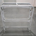 Metal single extra bed used