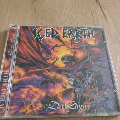Iced Earth The Dark Saga CD used, rare signed edition