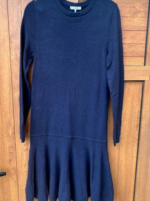 Дамска рокля Ganni от вълнена смес като ново, синя, размер M