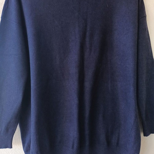 CHANGE WOMEN'S NAVY STRIPED SWEATER