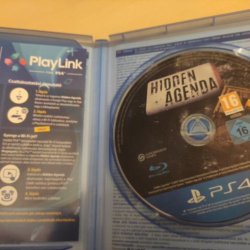 Hidden Agenda PS4 used action and adventure game