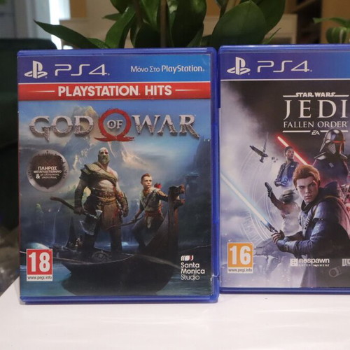God of War and Star Wars Jedi Fallen Order PS4 games