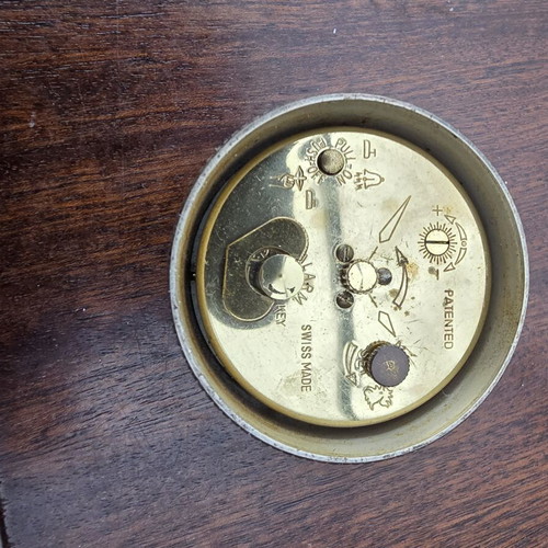 Swiza travelclock refurbished, rare around 1960