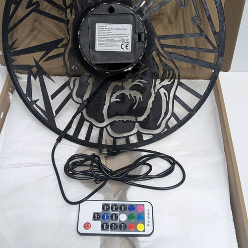 Metallica wall clock with led lighting and analog display new