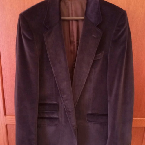 Dolce & Gabbana men's blue velvet jacket XL new