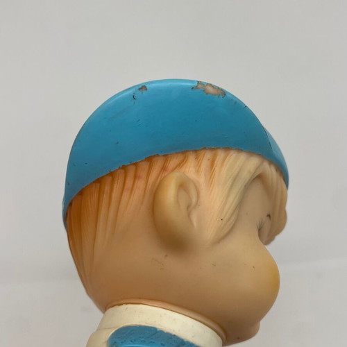 Vintage Iwai Squeak Toy Baby Boy Baseball 1971 used