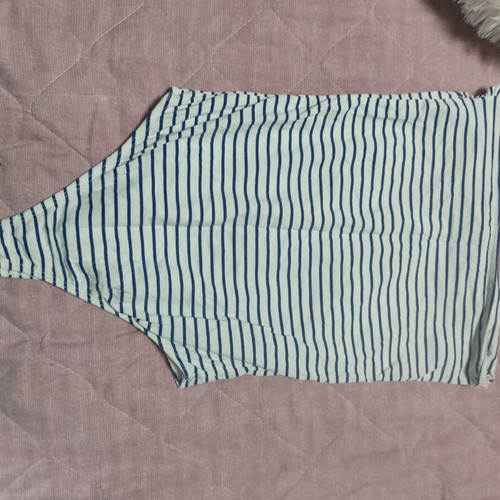 Top strapless swimsuit used, size S 36 8, white