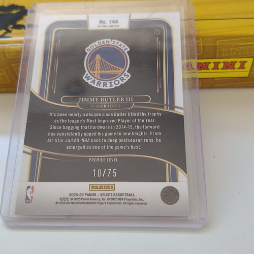 Jimmy Butler 10/75 Jersey Number 2024-25 Panini Select Basketball Card