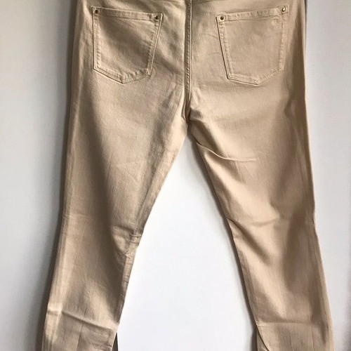 Massimo Dutti women's stretch fitted pants like new, beige, XXL 44 16