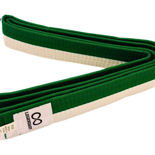 Legendary green/white martial arts belt new