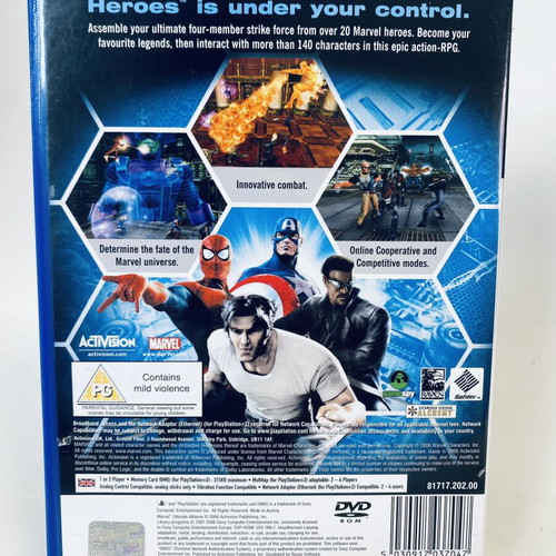 Marvel Ultimate Alliance PlayStation 2 PS2 used, complete, English