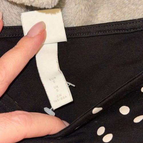 Polka dot blouse new, H&M, black and white