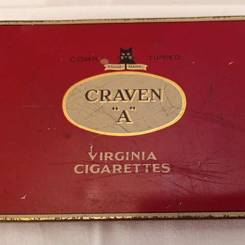 Virginia Craven A cigarette box used, London 1950