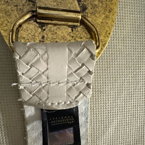 Just Cavalli belt women's like new, white leather