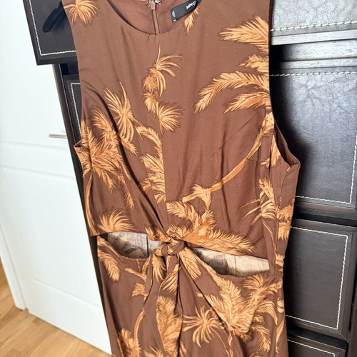 Mango jumpsuit with cutouts new, brown, size L