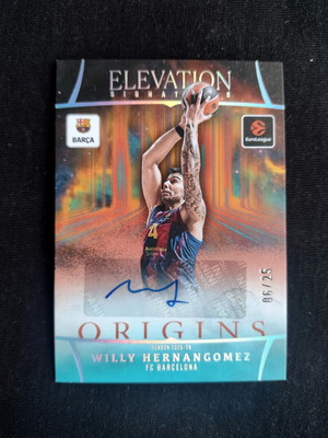 Willy Hernangomez Euroleague Origins 25-26 κάρτα με αυτόγραφο /25