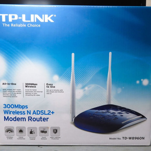 TP-Link TD-W8960N Wireless Modem-Router like new, 300Mbps Wireless N