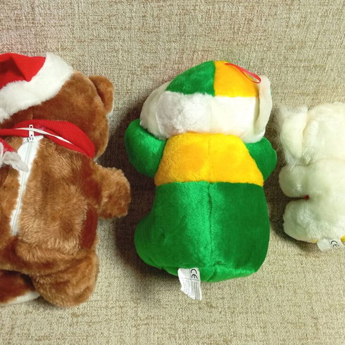Stuffed animal dolls new, pack of 3, vintage 90s teddy bears