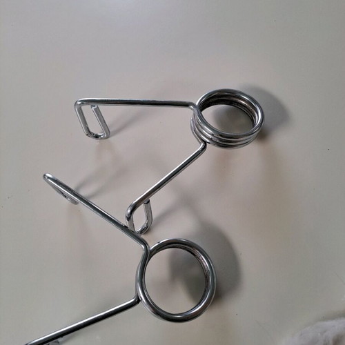 Exercise equipment used, set of 5 metal hand grips