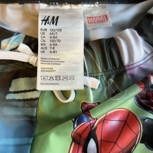 Marvel Boys' Swim Shorts like new, colorful, gift arm floaties