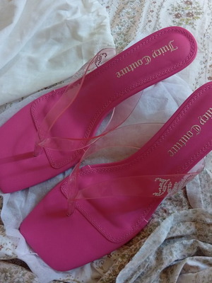 Juicy Couture pink heels