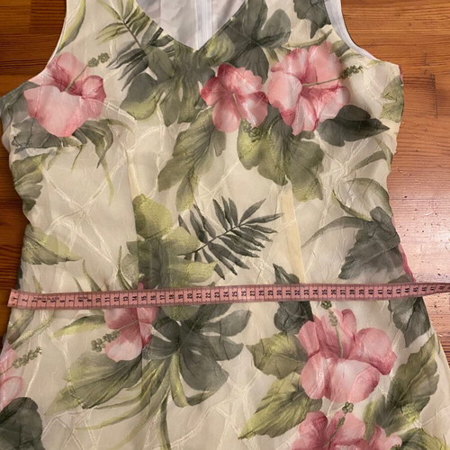Vintage floral summer dress, airy, like new, size large