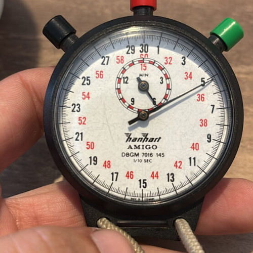 Hanhart DBGM 7016 winding watch like new, German