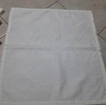 Woven dinner napkins set of 6, like new, white 48x44 cm