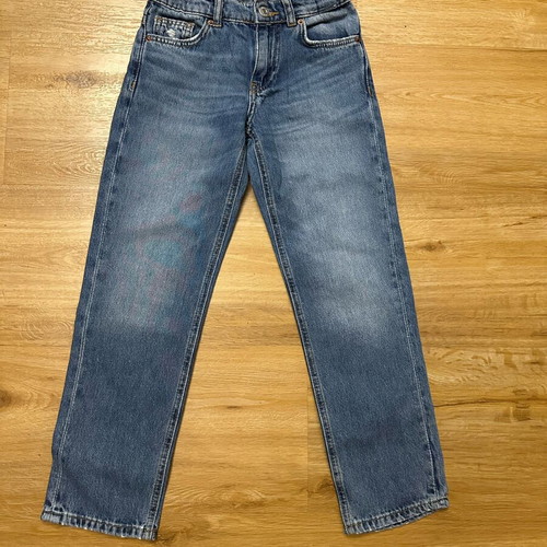Zara kids' denim jeans 134 cm like new, blue