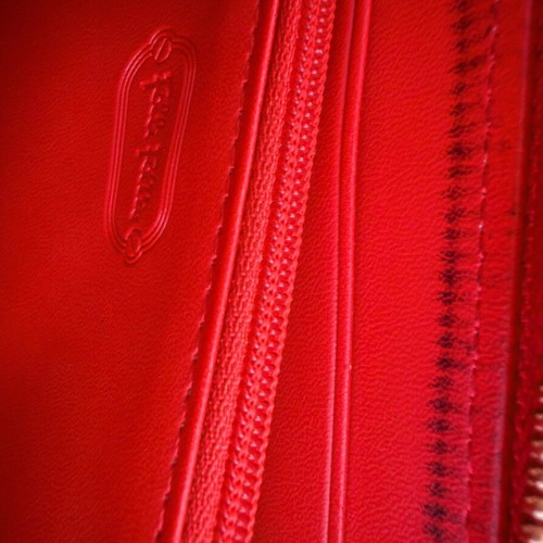 Folli Follie leather wallet used, red color