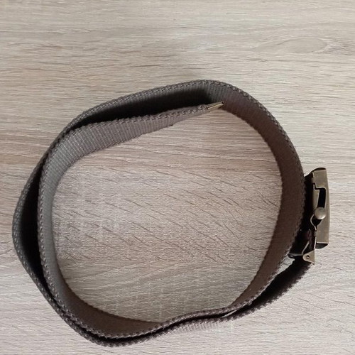 Khaki Belt - Length: 115.5cm (110 up to the buckle)