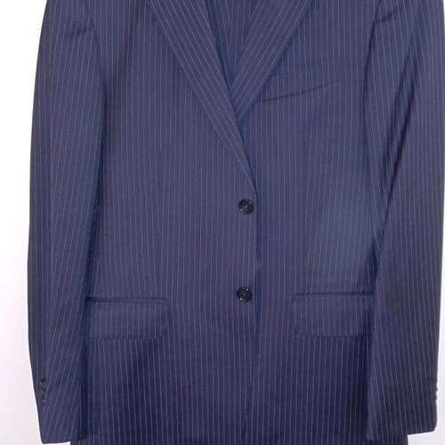 Massimo Dutti striped suit like new, Super 120 wool fabric