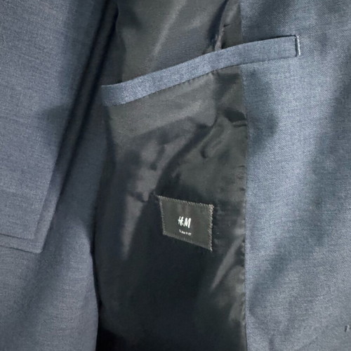 H&M Slim Fit Men's Suit Blue Used, Jacket and Trousers