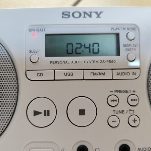 Sony ZS-PS50 portable CD-USB boombox used