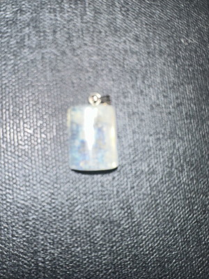 Handmade resin pendant with galaxy effect, rectangular