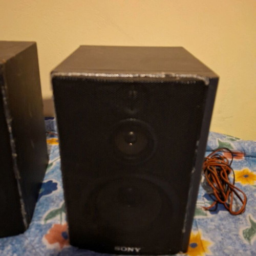 Sony SS-H177 speakers used, set of 2, 50 watt, wooden frame