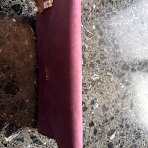 Achilleas shoulder bag envelope like new with gold chain pink purple