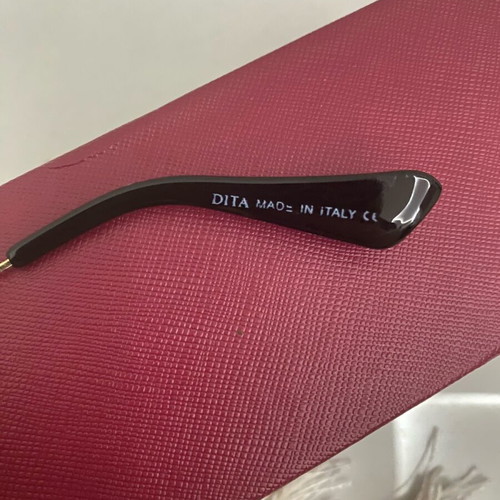 Dita men's sunglasses used, blue and gold