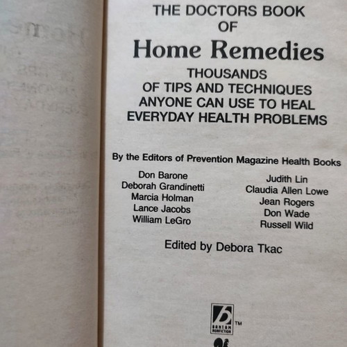 The Doctors Book of Home Remedies used, English book