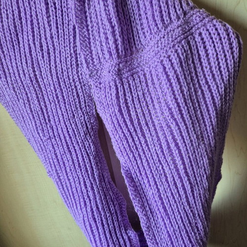 Handmade Lilac Knitted Neck Warmer like new