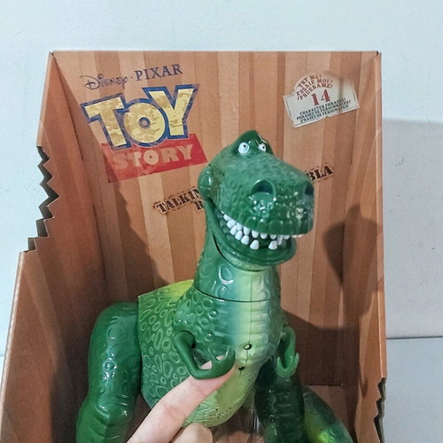 Rex Dinosaur Toy Story new, authentic figure with English phrases