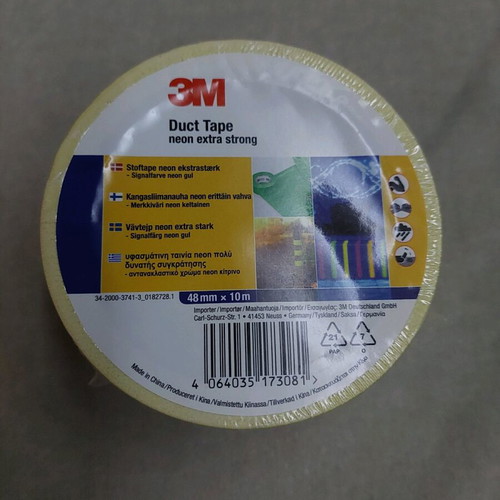 Neon fabric tape new, yellow