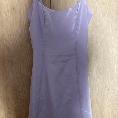 Vintage satin cocktail dress, lilac, size S