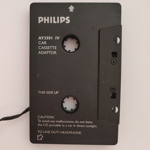 Philips AY3501 IV Car Cassette Adaptor used, vintage