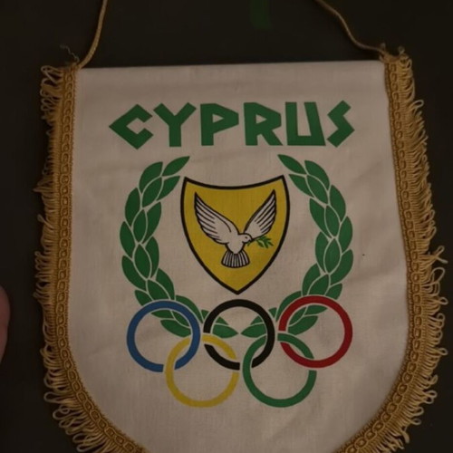 Cyprus Olympic Committee flag like new