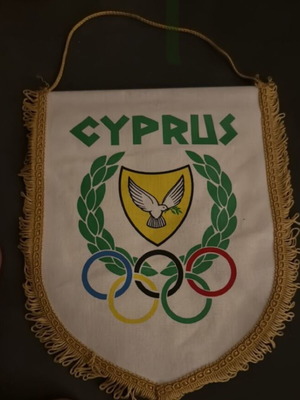 Cyprus Olympic Committee flag like new